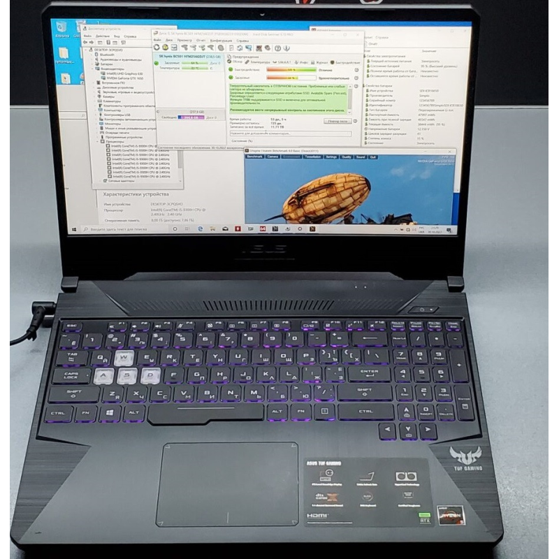 Ноутбук Asus TUF FX505GT (i5-9300H, GTX 1650 4Gb, 8Gb, 256Gb)