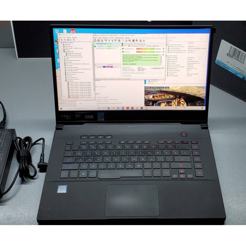 Ноутбук Asus ROG Zephyrus GU502GV-BI7N10 (i7-9750H, RTX 2060, 16Gb, 256Gb)