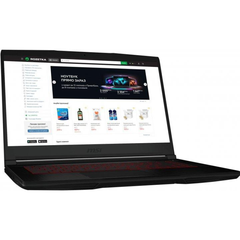 Ноутбук MSI Thin GF63 -  i5-12450H / 16Гб / ssd m2 512Гб / RTX 2050