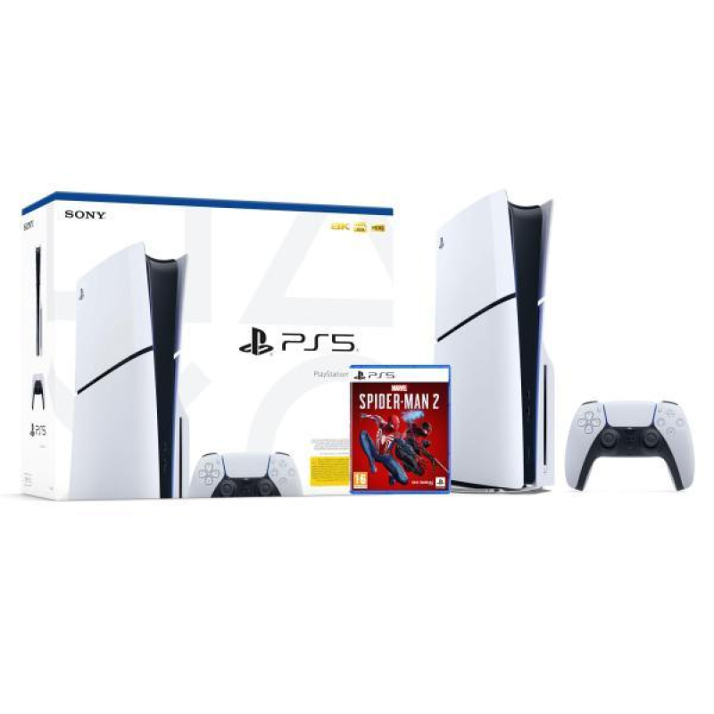 Консоль Sony PlayStation 5 D Chassis (PS5 slim) з приводом + Marvel’s Spider-Man 2