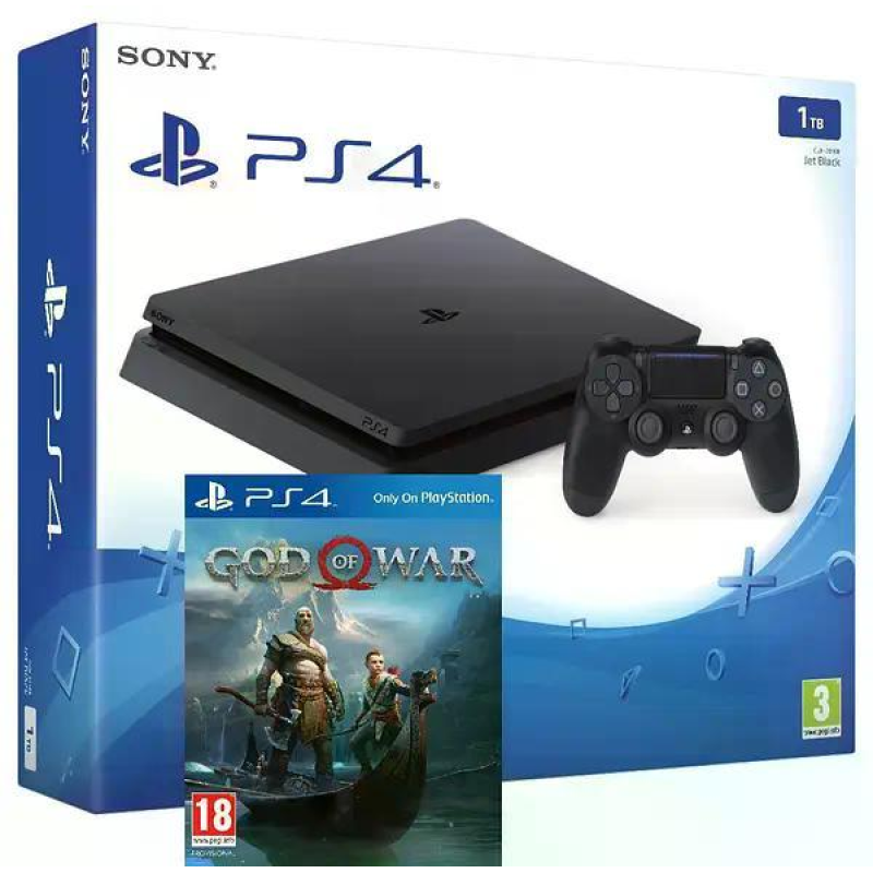Ігрова приставка Sony Playstation 4 Slim 1Tb + God of War (PS4 slim) Б/В